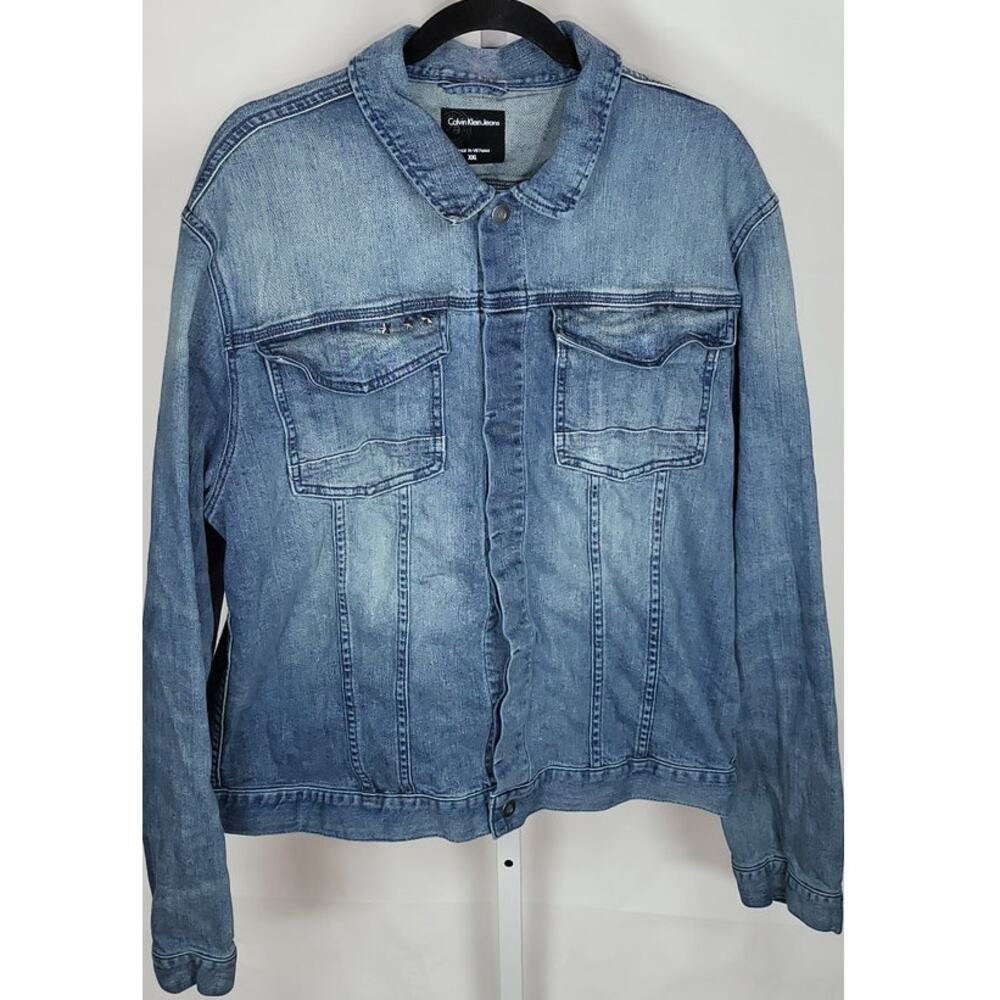Vintage Calvin Klein Jeans Denim Jacket Size XXL